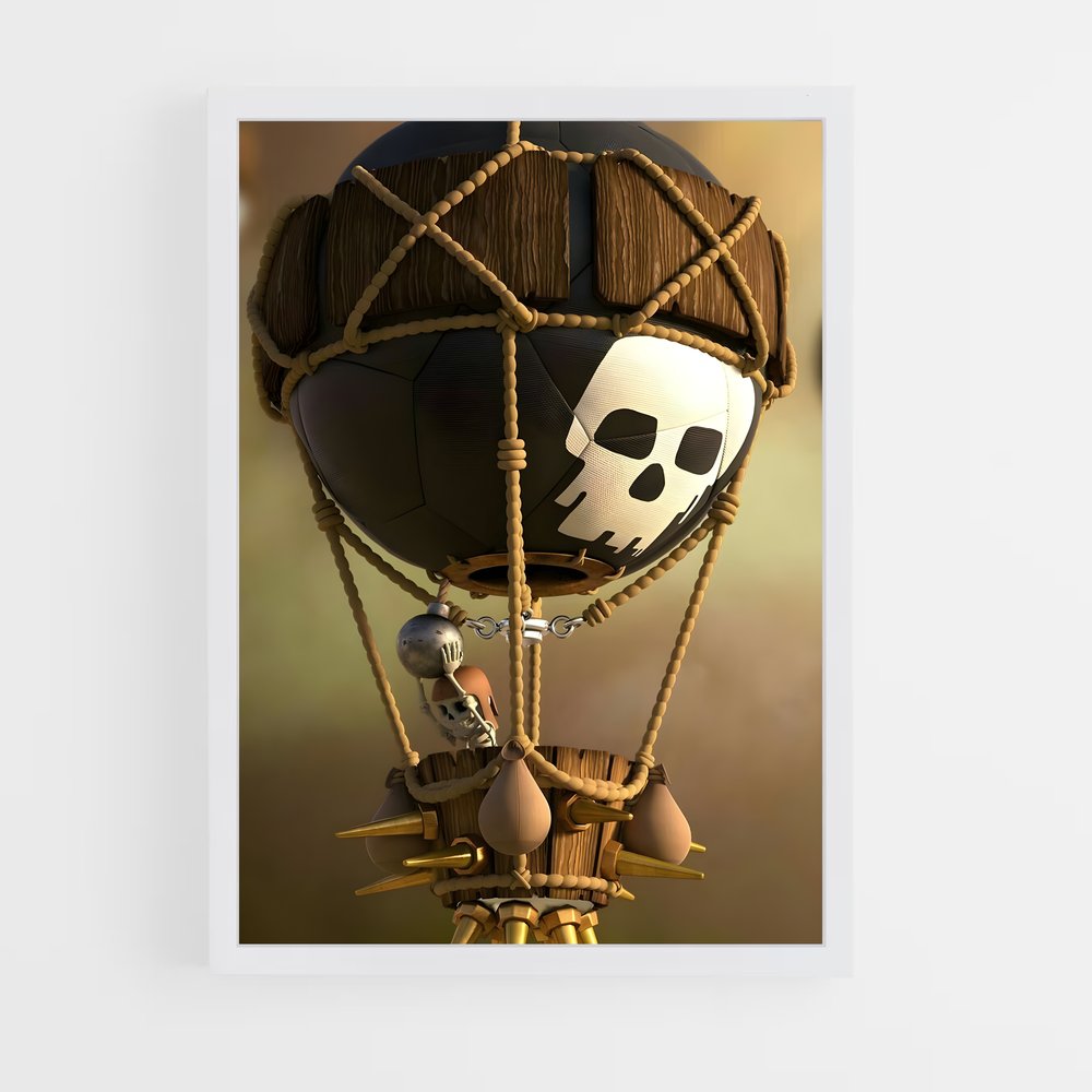 Poster Le Ballon Maudit – affiche Clash of clans (vue 3)